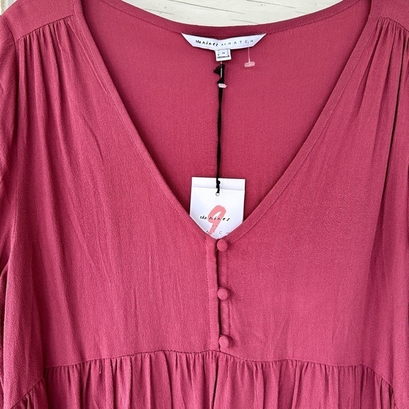THE NINES, BY HATCH, NWT, MATERNITY TOP. IN DUSTY ROSE. SIZE M - Picture 4 of 9